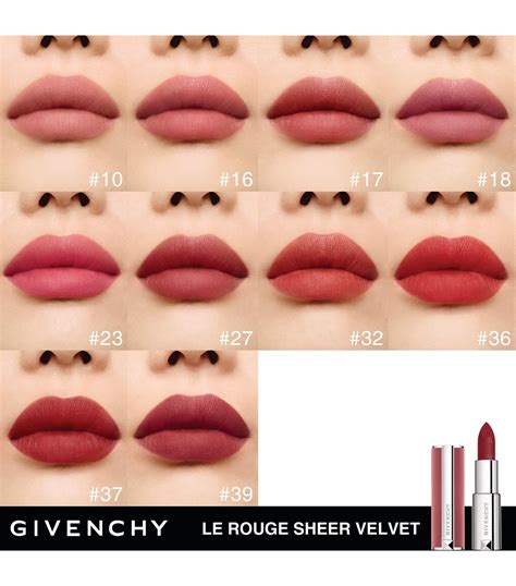 Givenchy Le Rouge Sheer Velvet Matte Lipstick 